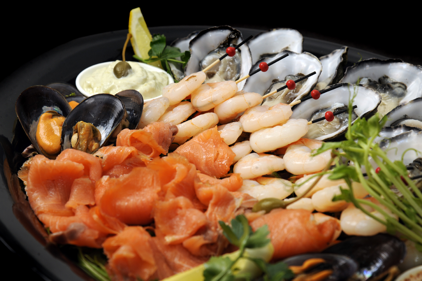 Cold seafood  platter  CREATIVE CATERING PERTH